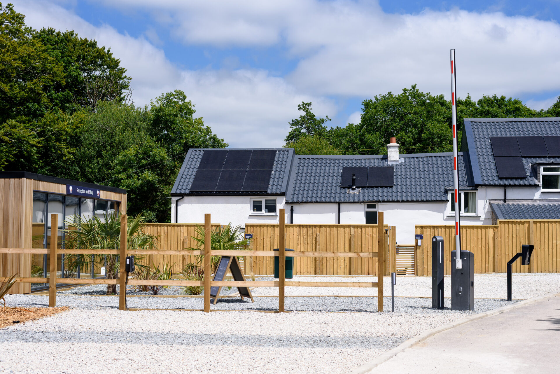 Solar panels on cottage
