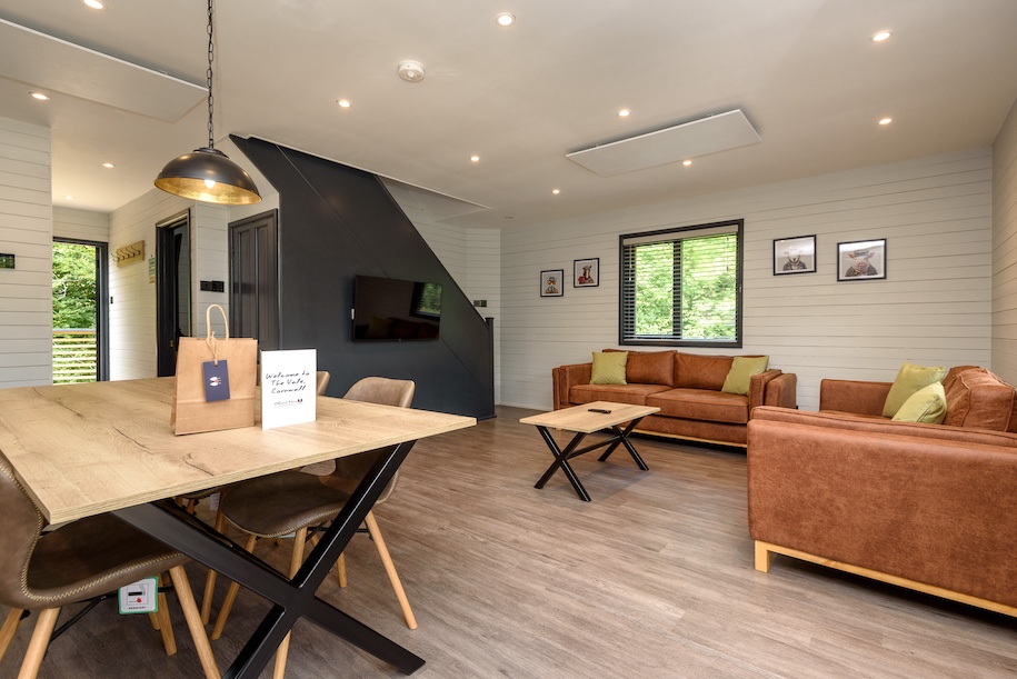 Autumn lodges and cottages at The Vale